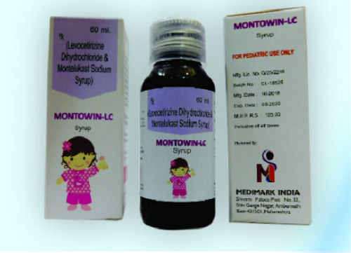 Levocetrizine Hcl 2.5 Mg + Montelukast Sodium 4Mg Syrup, Pack Of 60 Ml  Age Group: Suitable For All Ages