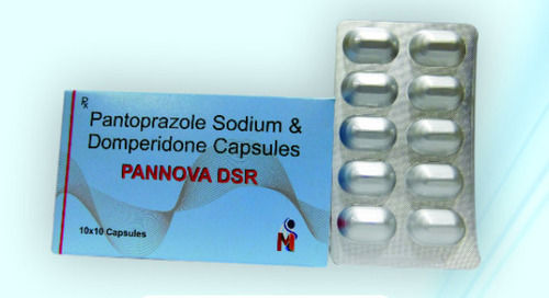 Pantoprazole Sodium 40mg+ Domperidone 30mg Capsules, Pack Of 10x10 Capsules