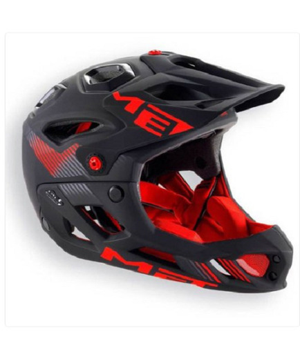 Polycarbonate Full Face Helmet - Large Size 23x19x15cm, Red and Black Design for Sports and Highway Riding