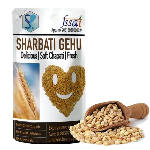 1 Kilogram Packaging Size Dried And Splited Sharbati Wheat 