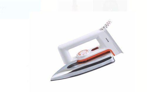 750 Watt White And Silver Skyline Electric Iron With Stainless Steel And Plastic Body Cord Length: 1  Meter (M)