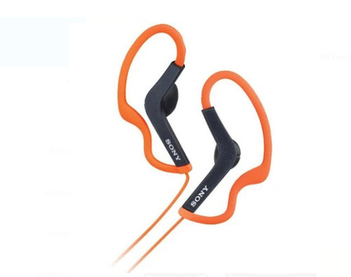Black And Orange Rubber Wired MDR Earphone - Rubber Material 1.2 Meter Length Black And Orange Color | Lightweight Design For All Mobile Types