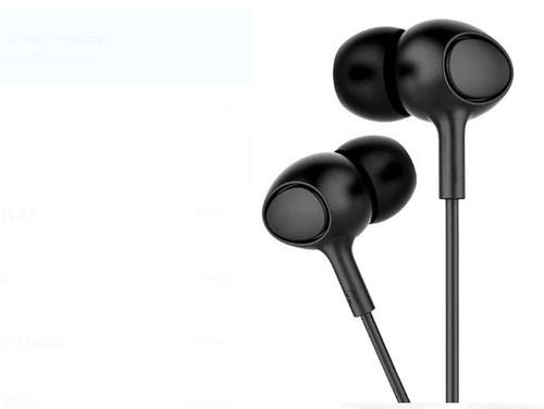 Black Rubber Wired Samsung Earphone - 1.2 Meter Length, High-Quality Stereo Sound, All-in-One Remote with Volume and Track Control