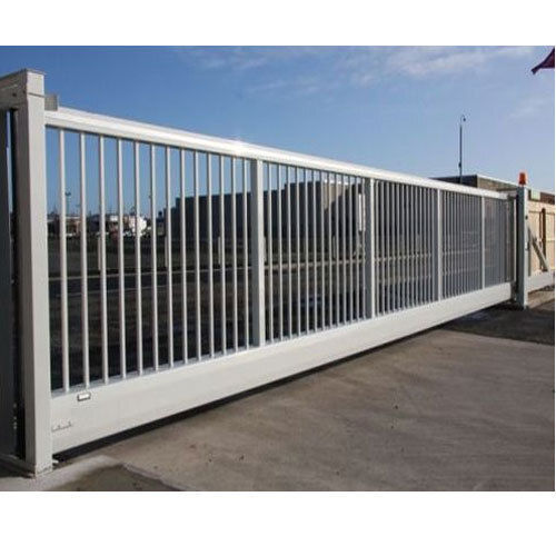 Stainless Steel Cantilever Sliding Gate For Security Purpose With Color Coated And Sliding Open Style