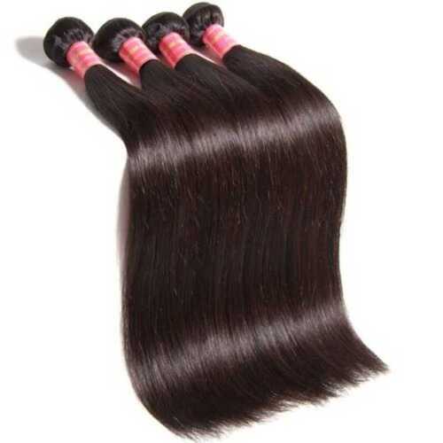 Double Drawn Hair For Personal Usage, Black Color, 10-19 Inch Length