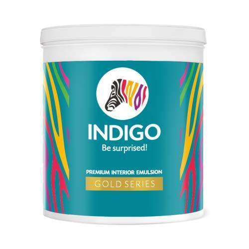 Extra Smooth Finish High Opacity And Coverage Indigo Paints Premium Interior Gold Emulsion Chemical Name: Titanium Dioxide