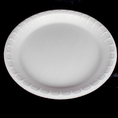 Heavy Duty Eco Friendly Round Disposable Sugarcane Thermocol Paper Plates, Pack Of 100