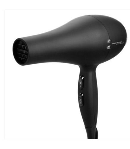 Plastic Mate Black Color Travel Hair Dryer With 220V Power And 800 Gram Weight