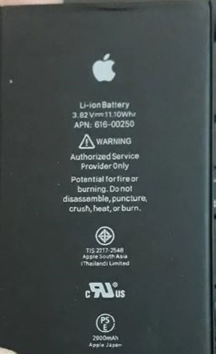 आयताकार आकार का काला रंग Iphone मोबाइल ओरिजिनल बैटरी 2675 mAh बैटरी बैकअप: 14 घंटे