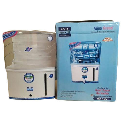 Wall Mounted Plastic 5-7 Liter Aqua Grand Water Purifier Used Household