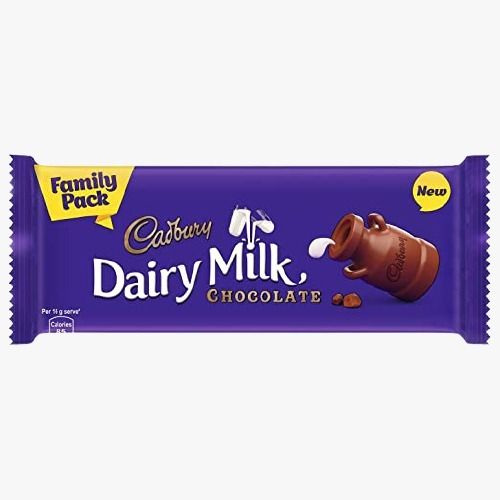 130 G Size Brown Colour Plain Flavor Family Pack Cadbury Dairy Milk Chocolate