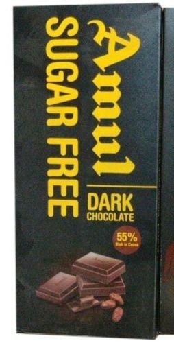 150 G Size Rectangular Shape Brown Chocolate Flavor Amul Sugar Free Dark Chocolate 