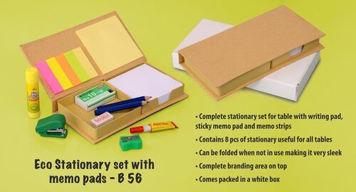 B56 a   Eco Stationary Set With 8 Memo Pads