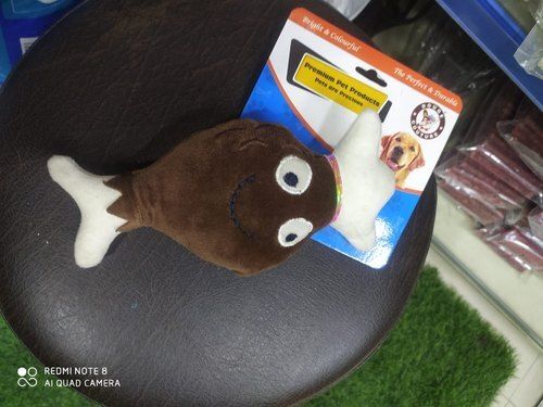 Brown Beautiful Customisable And Lightweight Fish Shape Soft Toys For Kids 