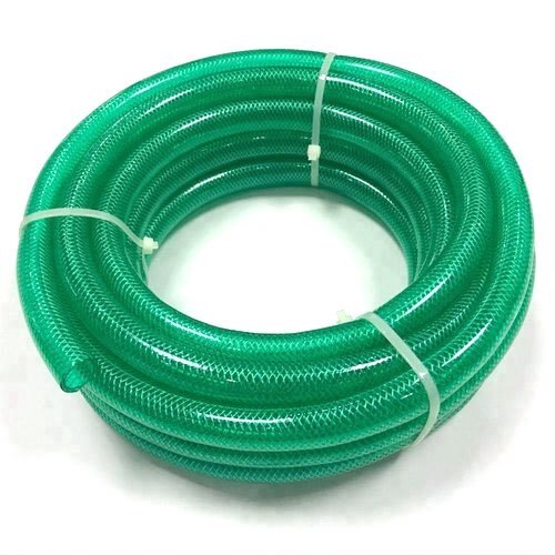 Flexible PVC Garden Hose Pipe - High-Quality Material, Various Sizes Available, Glossy Green Finish | Lightweight, Long-Lasting, Versatile for Gardens and Drainage