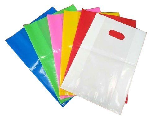 Multi Lightweight Durable Multi-Color D Cut Simple Retail Plastic Carry Bags