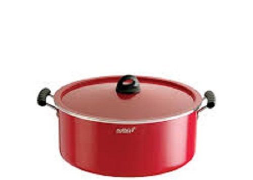 Red Color Aluminum Non Stick Cookware Pot