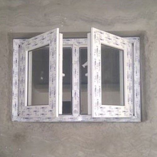 Sturdiness And Upvc Exterior Hinged White Glass Window Used In Commerical