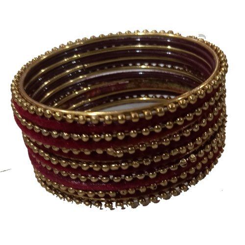 Fashion Traditional Brown Festival Round Glass Bangles