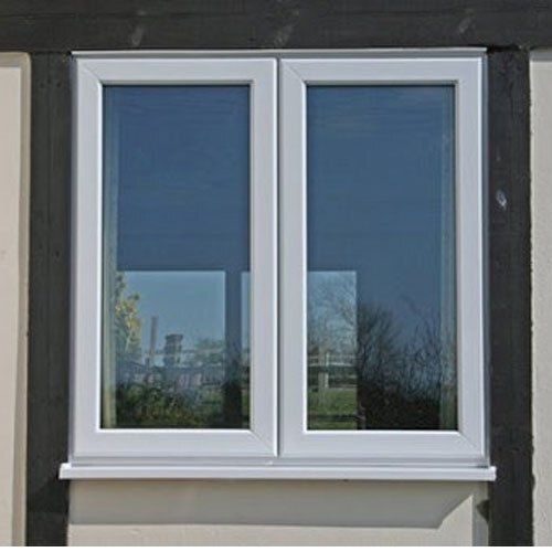 Wood White Upvc Glass Hinged Window