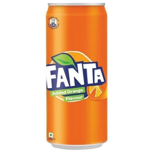 100% Pure Fresh Sweet Liquid Orange Flavoured Fanta Cold Drink Can, Net Vol. 300Ml  Packaging: Can (Tinned)