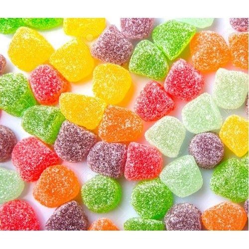 100 G Weight Sweet Taste Multi Colour Mixed Fruit Flavor Dry Jelly Sugar Candies Fat Contains (%): 10 Percentage ( % )