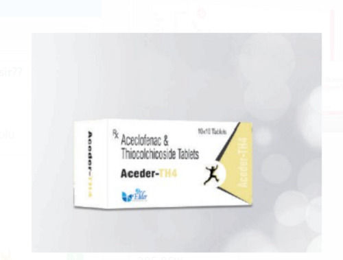 Aceder-Th14 Aceclofenac And Thiocolchicoside Tablets, 10X10 Blister Pack Age Group: Adult