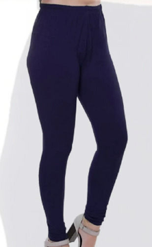 Comfortable And Washable Slim Fit Formal Wear Purple Cotton Lycra Leggings