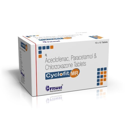 Cyclofit MR Aceclofenac Paracetamol Chlorzoxazone Tablets