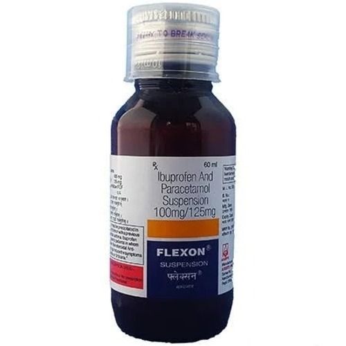  फ्लेक्सन इबुप्रोफेन और पेरासिटामोल सस्पेंशन 100Mg/125Mg, नेट वॉल्यूम 60Ml मेडिसिन रॉ मटेरियल्स 