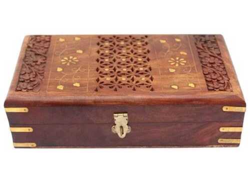 Yes Handicrafts Handmade Wooden Jewellery Box For Women Jewel Organizer Hand Carved 