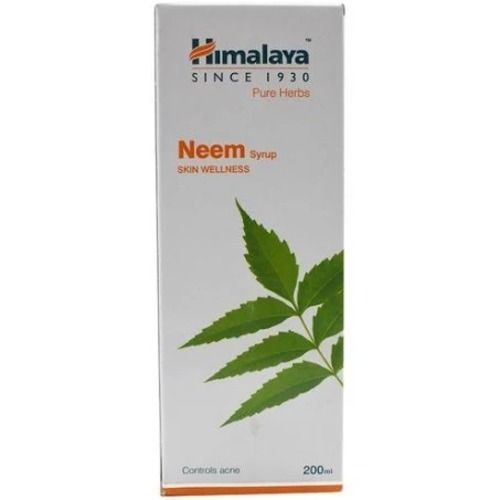 Himalaya Pure Herbs Neem Ayurvedic Syrup For Skin Wellness, Net Vol. 200ml