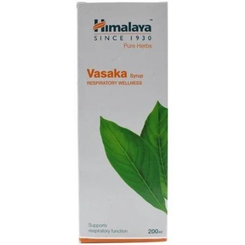 Himalaya Pure Herbs Vasaka Ayurvedic Syrup For Respiratory Wellness, Net Vol. 200ml