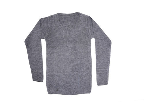 Modern And Trendy Breathable Skin Friendly Round Neck Woolen Thermal Inner Wear For Men