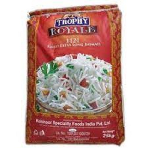 Organic White Basmati Rice - Long Grain White Color Gluten Free High In Protein No Artificial Color No Preservatives Dried 1% Admixture