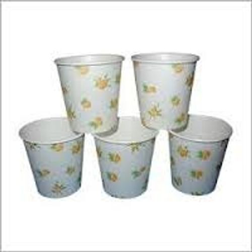 Recyclable Biodegradable And Disposable Eco-Friendly White Thermocol Printed Cups  Size: 100 Ml