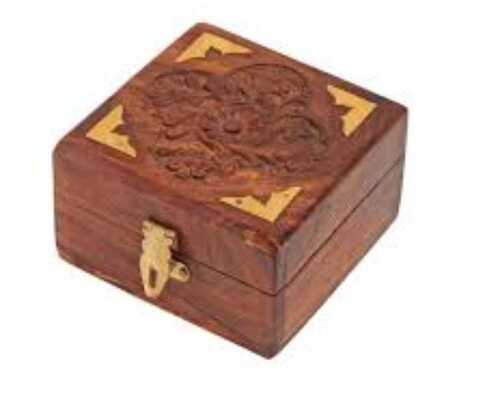 Matte Lamination Traditional Square Shape Craftland Woodellery Box For Home Purpose En Jew