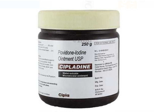  Povidone Lodine Ointment Usp Cipladine, Pack Of 250 Gram 