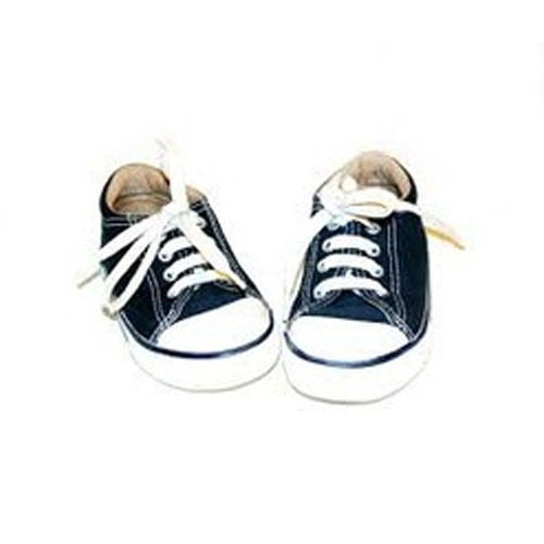 Black Blue And White Color Plain Kids Shoes