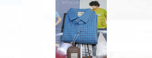 नीली रेगुलर फिट पूरी बाजू की प्लेन स्टाइलिश और डिज़ाइनर कॉटन शर्ट