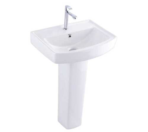 Wall Mounted White Ceramic Wash Basin