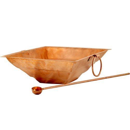 Copper-Based Highly Fireproof Durable Religious Object Hawan Kund 