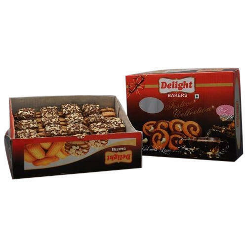 Healthier Delicious And Crumbly Delight Chocolate Cookies Packaging: Box