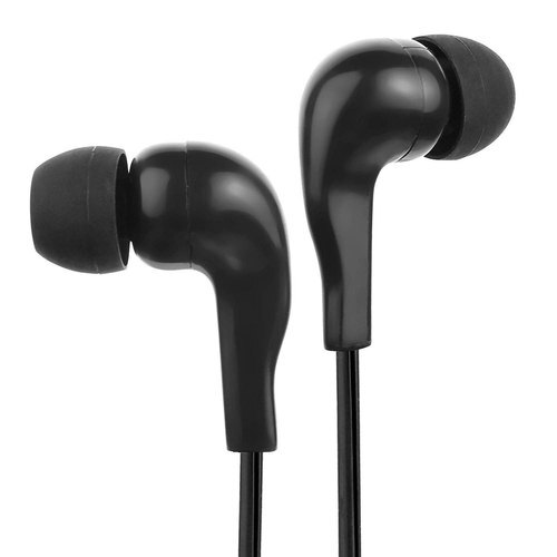 High Sensitivity And Elasticity Lightweight And Comfy Mobile Black Earphone Body Material: Plastic