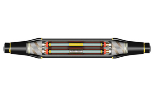 High Voltage Type Silicon Material Single Core Straight Through Cable Jointing Kits  Application: Construction