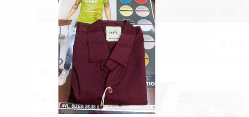 मैरून रेगुलर फिट फुल स्लीव प्लेन स्टाइलिश और डिज़ाइनर कॉटन शर्ट