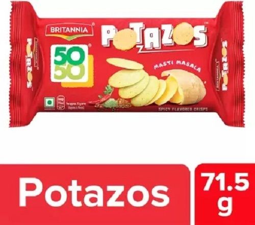 Pack Of 71.5 Gram Crispy And Crunchy Britannia Potato Masti Masala Biscuit