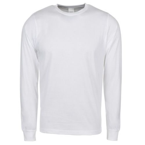 Cotton Plain White Casual Wear Round Neck Half Sleeve T Shirts For Men 