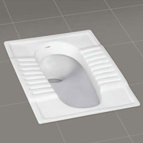 Elongated White Ceramic Indian Toilet Pan For Home And Hotel