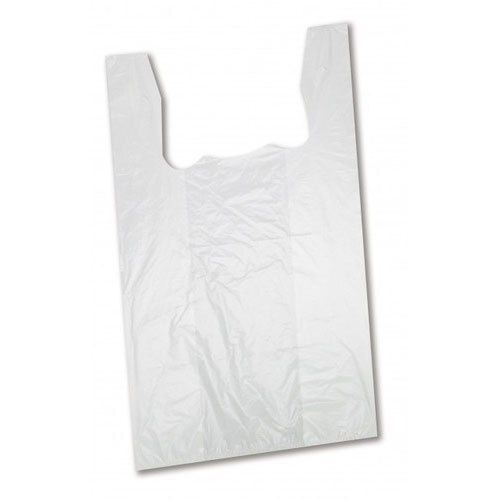 White 51 Microns Thickness Recyclable Capacity 3 Kg Grocery Plastic Carry Bag